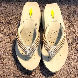 Volatile Flip Flops with Rhinestones